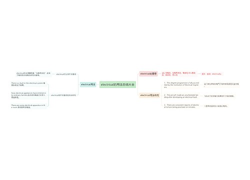 electrical的用法总结大全