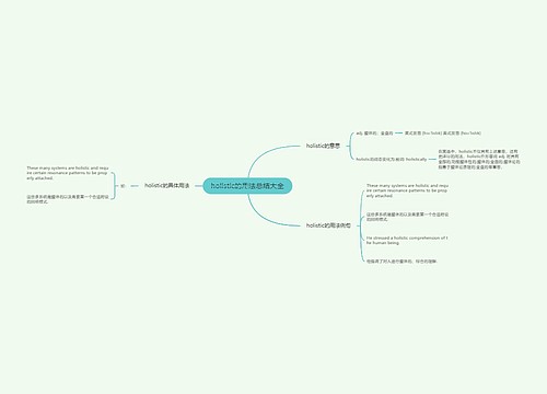 holistic的用法总结大全