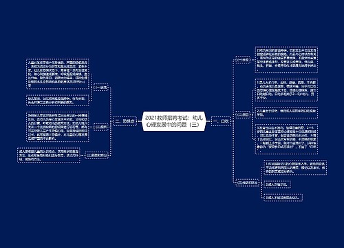 2021教师招聘考试：幼儿心理发展中的问题（三）