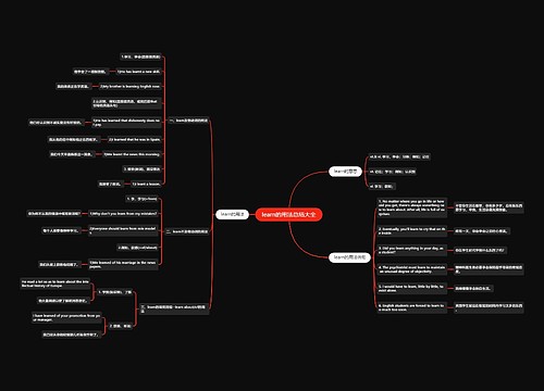 learn的用法总结大全