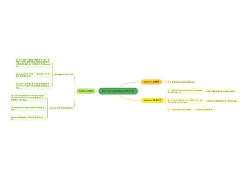 bachelor的用法总结大全