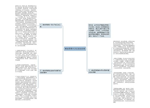 解放思想大讨论活动总结