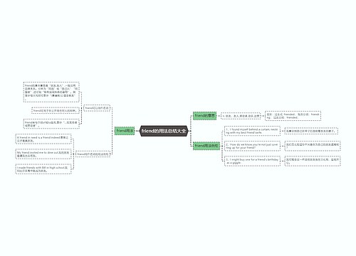 friend的用法总结大全