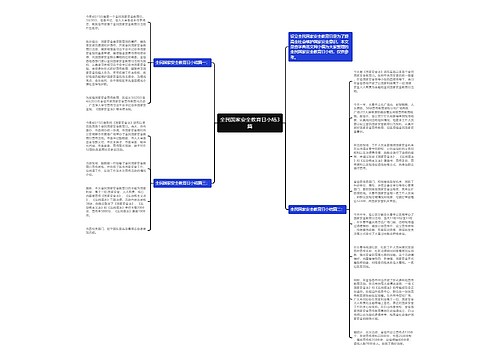 全民国家安全教育日小结3篇