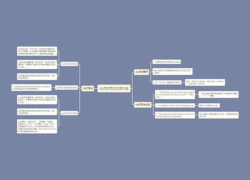 staff的用法总结大全