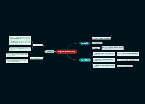 flight的用法总结大全