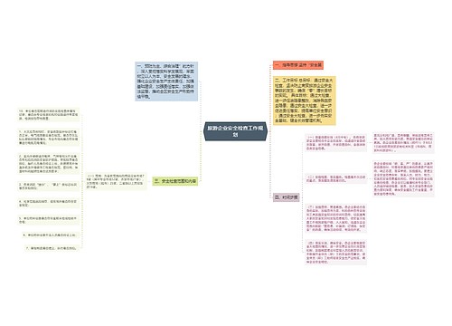 旅游企业安全检查工作规划