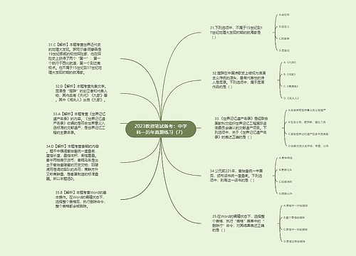 2023教资笔试备考：中学科一历年真题练习（7）