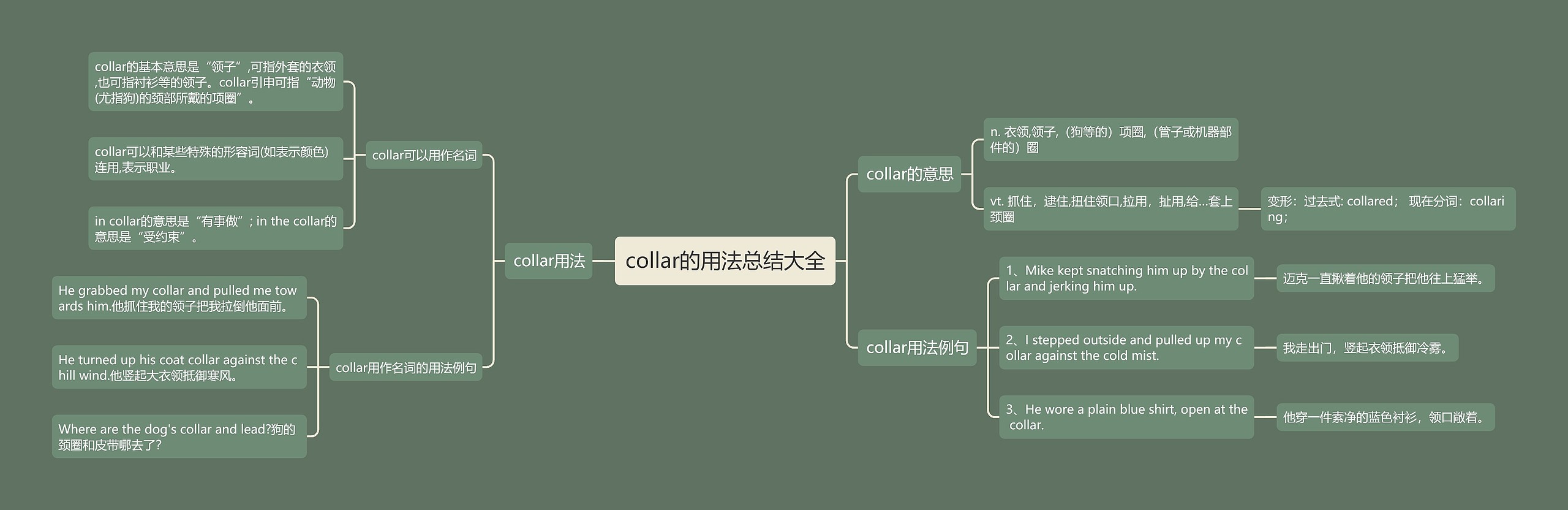 collar的用法总结大全