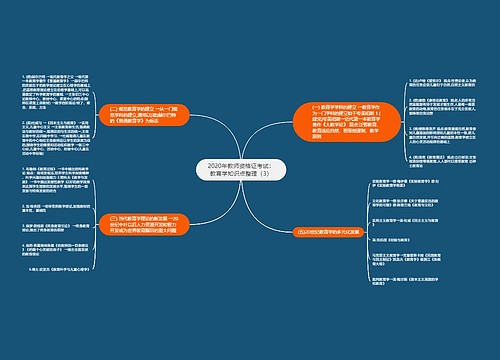 2020年教师资格证考试：教育学知识点整理（3）
