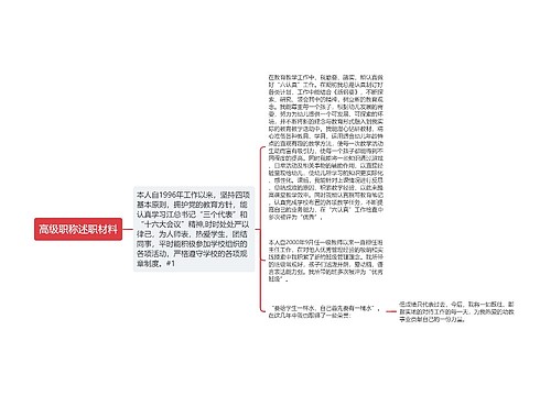 高级职称述职材料