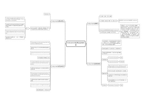 instrument的用法总结大全