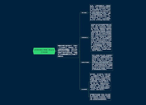 2008年某小学第二班主任工作总结