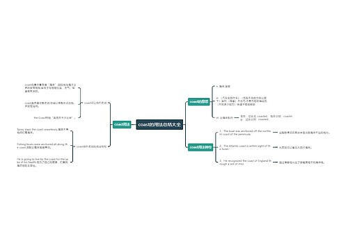 coast的用法总结大全