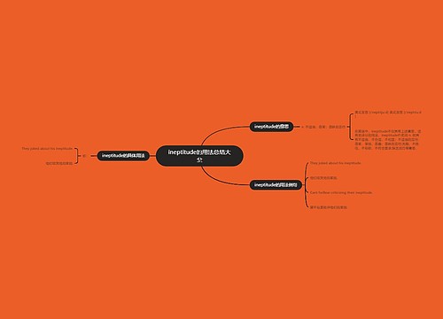 ineptitude的用法总结大全