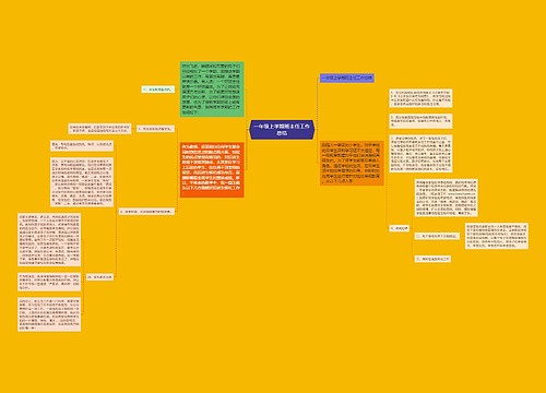 一年级上学期班主任工作总结