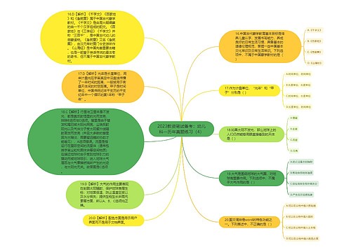 2023教资笔试备考：幼儿科一历年真题练习（4）