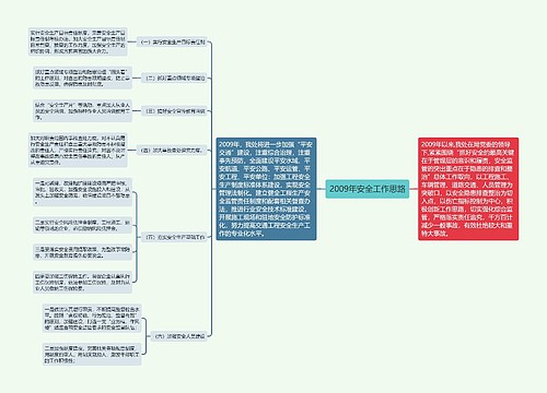 2009年安全工作思路