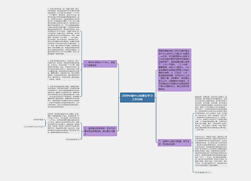 2009年镇中心组理论学习工作总结