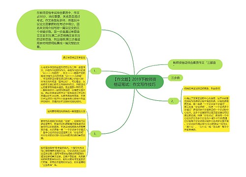 【作文题】2019下教师资格证笔试：作文写作技巧