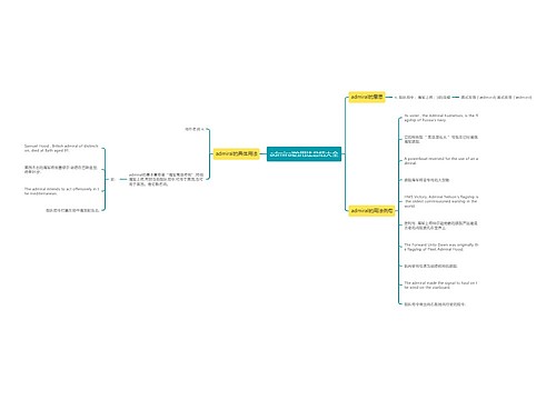 admiral的用法总结大全