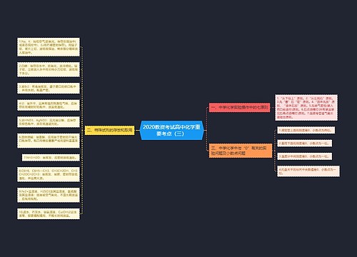 2020教资考试高中化学重要考点（三）