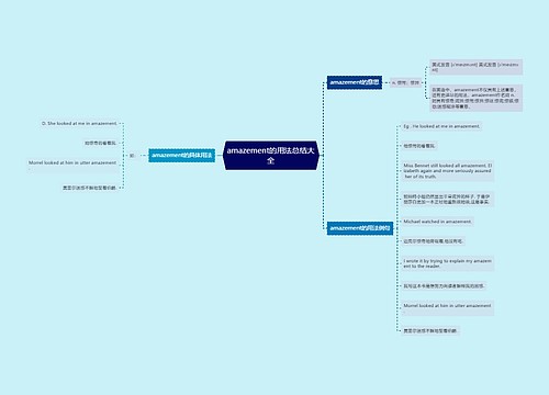 amazement的用法总结大全