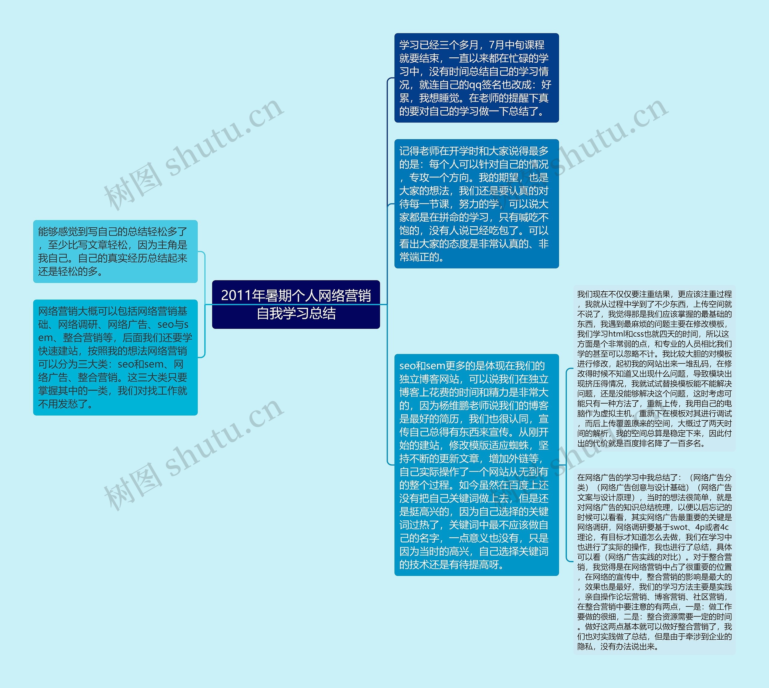 2011年暑期个人网络营销自我学习总结