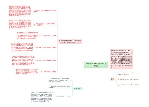 2009年度班级团支部工作总结