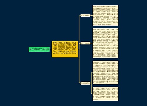 客户服务部工作总结