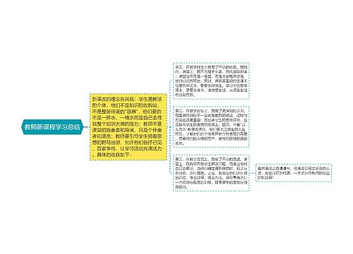 教师新课程学习总结