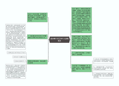 设计师11月工作个人总结范文