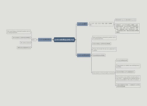 justice的用法总结大全