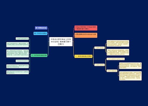 中级会计职称考试《中级会计实务》备考复习第十四章(1)