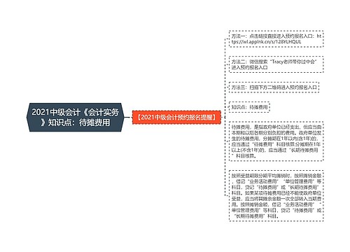 2021中级会计《会计实务》知识点：待摊费用