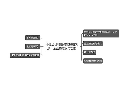 中级会计师财务管理知识点：企业的定义与功能