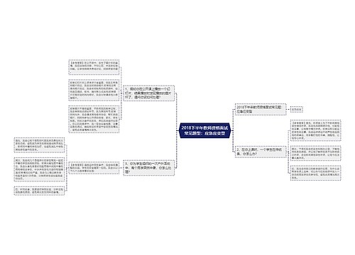 2018下半年教师资格面试常见题型：应急应变型