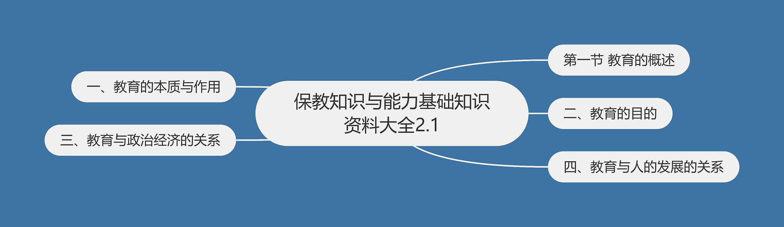 保教知识与能力基础知识资料大全2.1思维导图