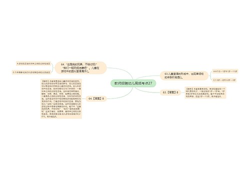 教师招聘幼儿高频考点27