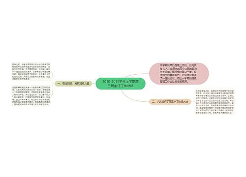 2010-2011学年上学期高三班主任工作总结