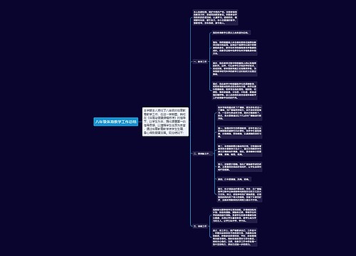 八年级体育教学工作总结