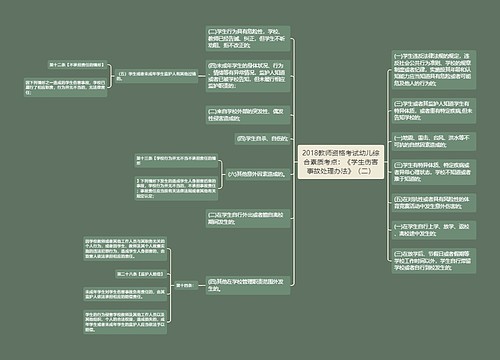 2018教师资格考试幼儿综合素质考点：《学生伤害事故处理办法》（二）