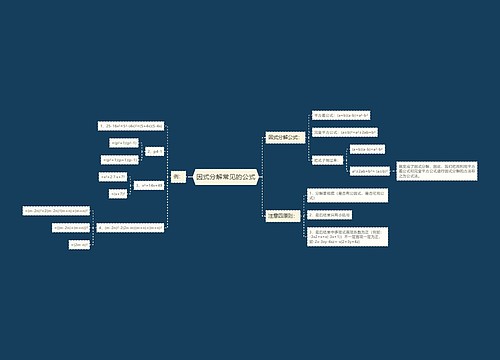 因式分解常见的公式