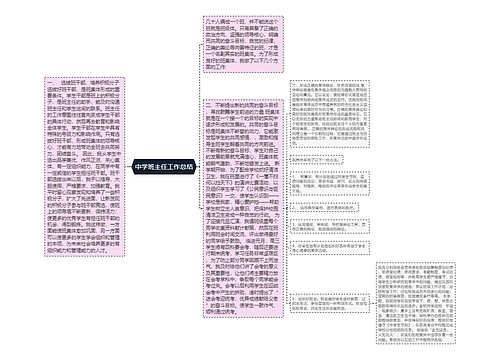 中学班主任工作总结