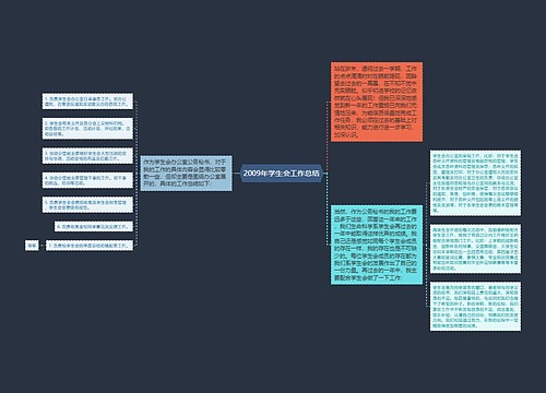 2009年学生会工作总结