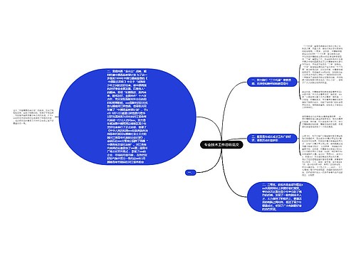 专业技术工作总结范文