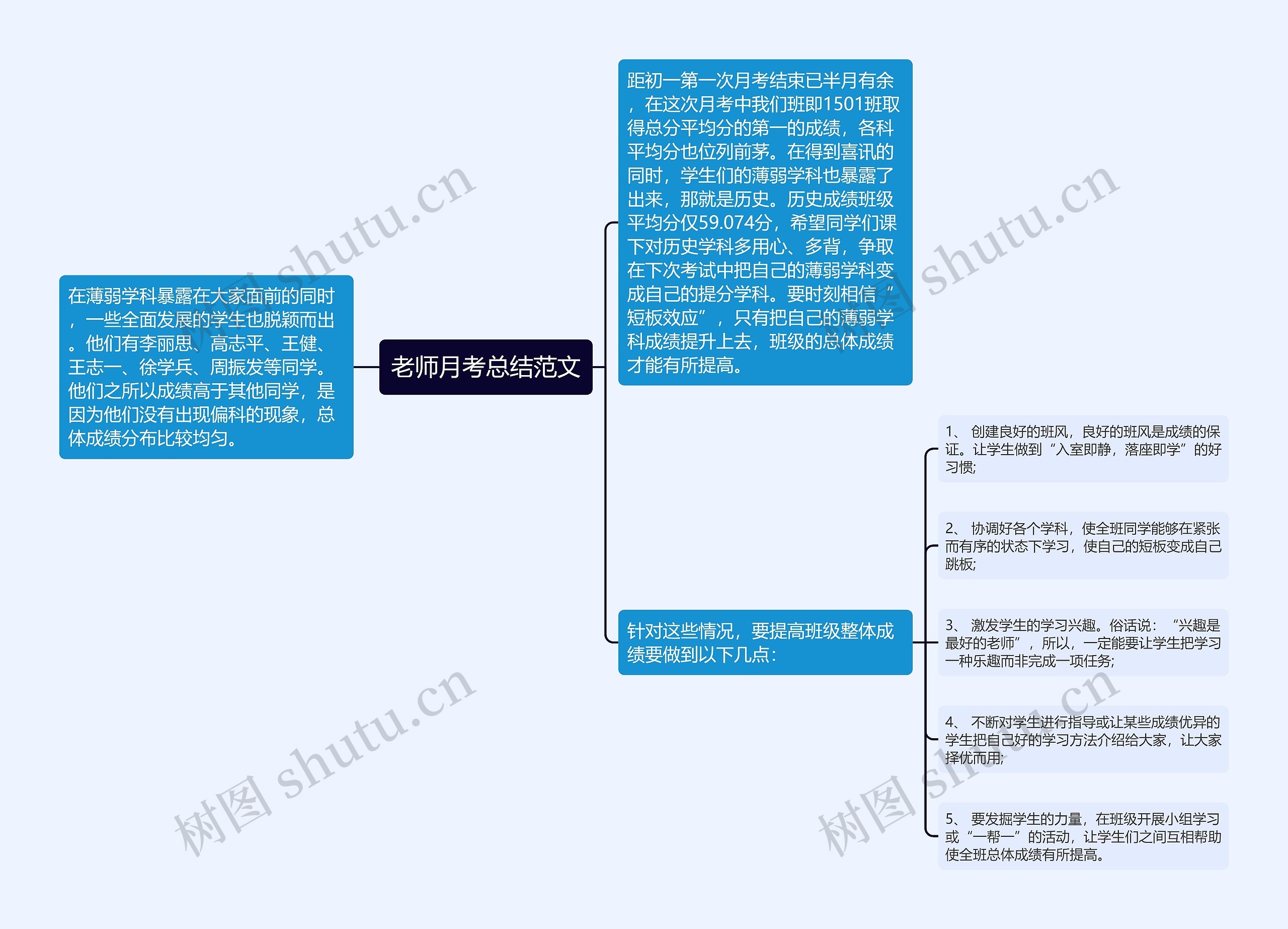 老师月考总结范文