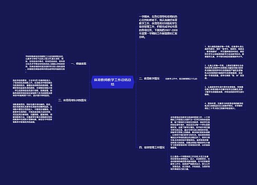 体育教师教学工作总结总结