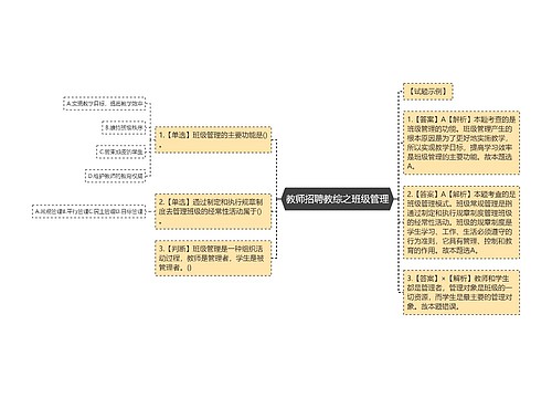 教师招聘教综之班级管理