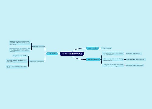 headache的用法总结大全